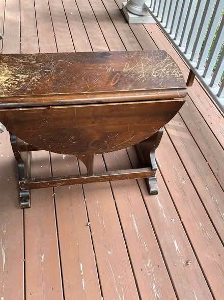 Photo of free Wood side table (North Wheaton) #1