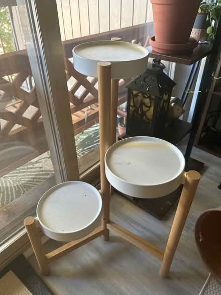 Photo of free White/Tan Plant Stand (Aspen Hill) #1