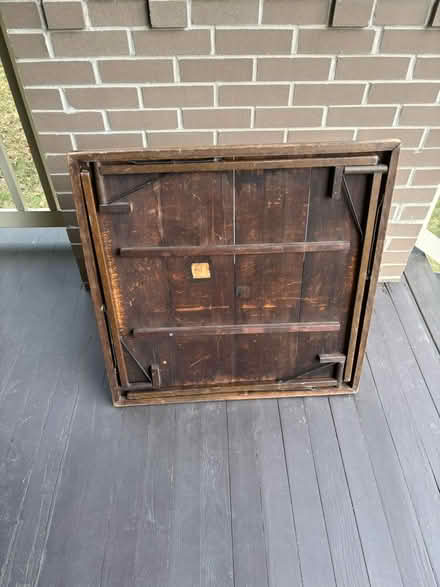 Photo of free Wooden Card Table (Penrose, Arlington) #3
