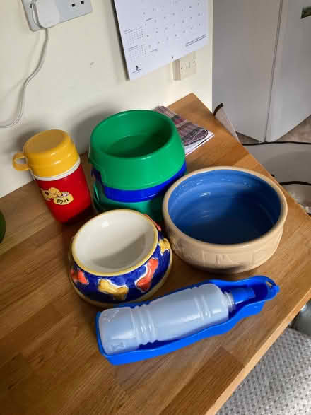 Photo of free Dog bowls & water bottles (Upper Radley OX14) #1