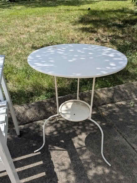 Photo of free White metal table (Newport KY) #2
