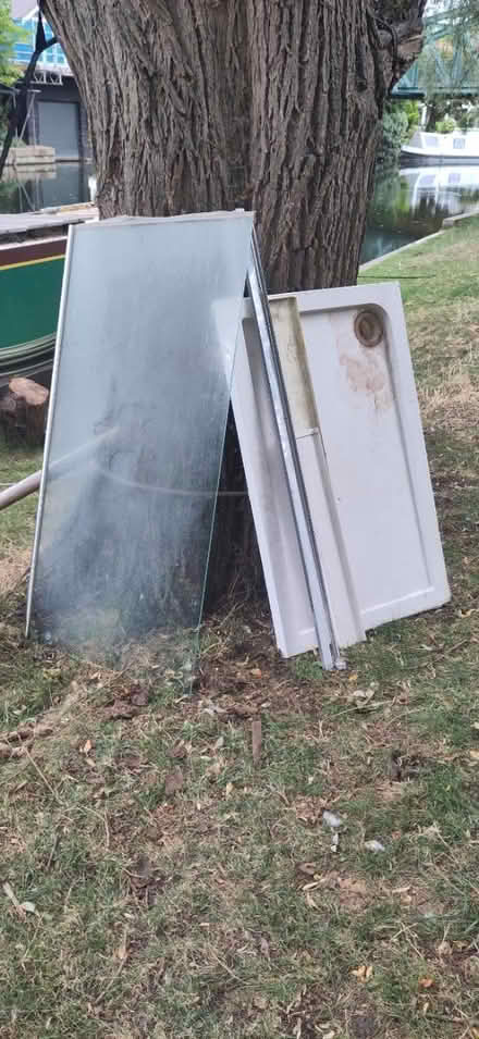 Photo of free Shower tray, shower door and edging (CB4) #1