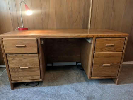Photo of free Lovely wood desk (South seattle) #3