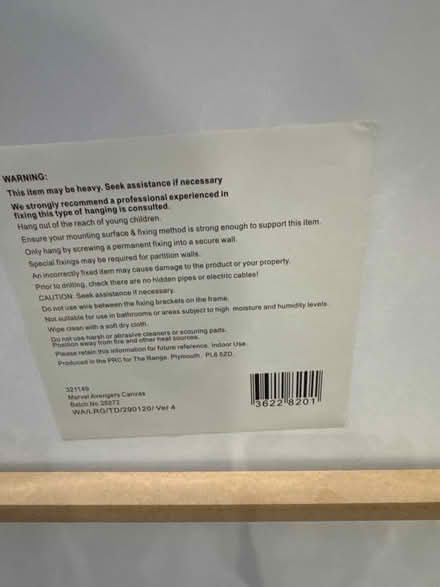 Photo of free Marvel Avengers Canvas (Cramlington NE23) #3