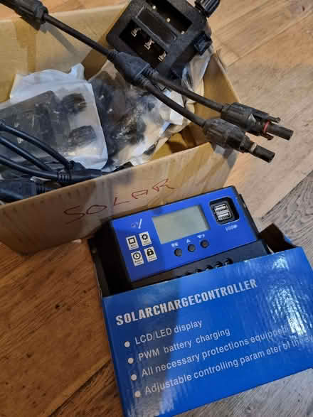 Photo of free Solar bits+bobs! Solar Charge Controller/splitters/connectrs (Wooburn Green HP10) #1