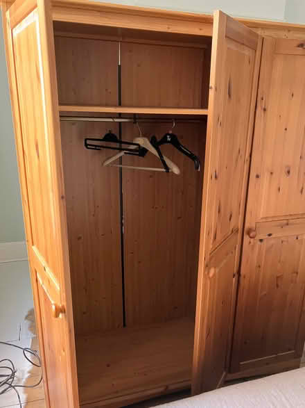 Photo of free Large pine & MDF wardrobe (Hillsborough S6) #3
