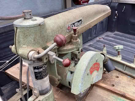 Photo of free Vintage DeWalt Radial Arm Saw (Bryant/Wedgwood) #2