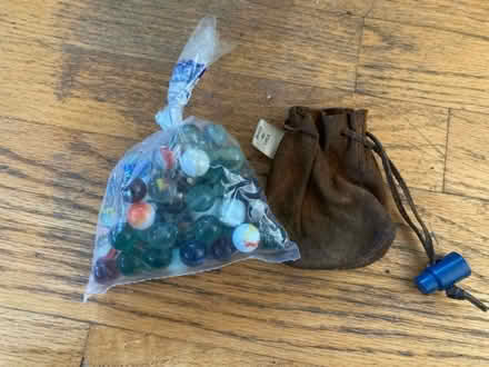 Photo of free Marbles and pouch (Waltham ma) #1