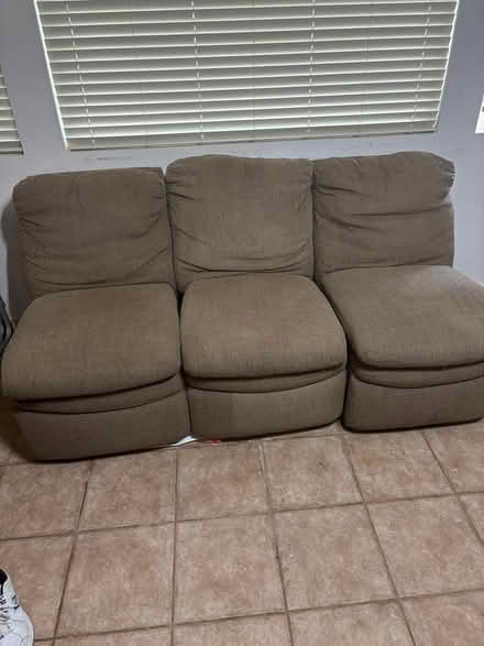 Photo of free 3 armless recliners (Discovery Bay, Ca.) #2