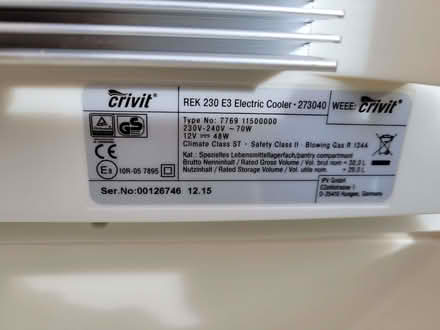 Photo of free Crivit Portable Electric Cooler (Ferndown BH22) #2