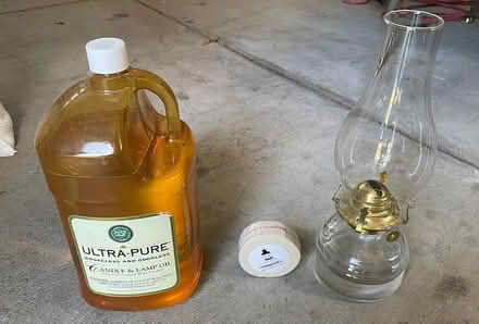 Photo of free Oil Lamp + Oil (Walnut Creek.) #1