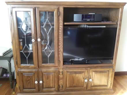 Photo of free Entertainment stand or bookcase (northwest Bethlehem) #1