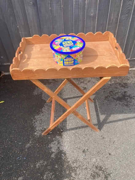 Photo of free Large Wooden Folding Tray (Leigh Park BA13) #1