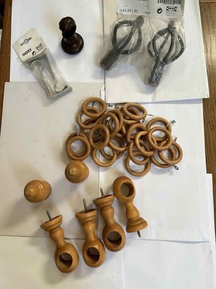 Photo of free Curtain poles, rings etc (Wells BA5) #1