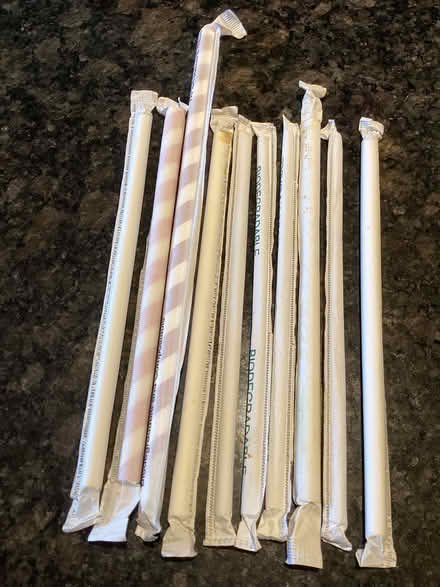 Photo of free Straws and Hard Rock stir sticks (Appleby/New Street, Burlington) #1