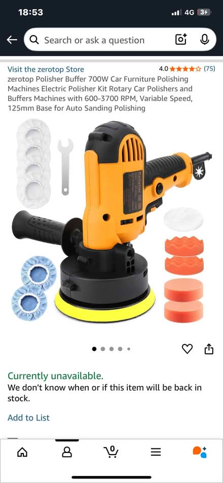 Photo of free Polisher - electric (Church Hill North B98) #2