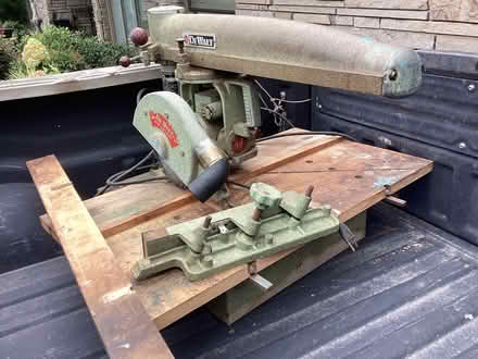 Photo of free Vintage DeWalt Radial Arm Saw (Bryant/Wedgwood) #1