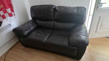 Photo of free sofa leather 2 seater (Southport PR8) #1