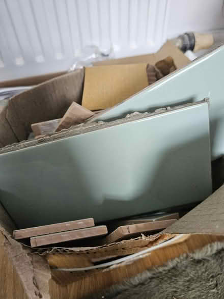 Photo of free Green kitchen tiles (Radcliffe M26) #1