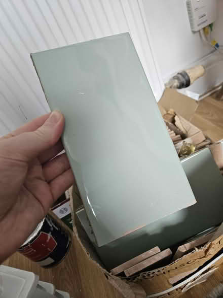 Photo of free Green kitchen tiles (Radcliffe M26) #2
