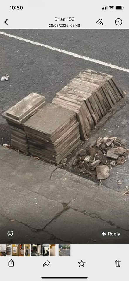 Photo of free patio slabs (rathmines Dublin 6) #1