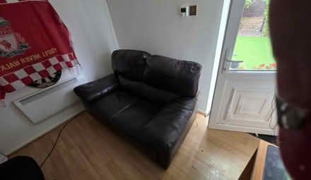 Photo of free sofa leather 2 seater (Southport PR8) #3