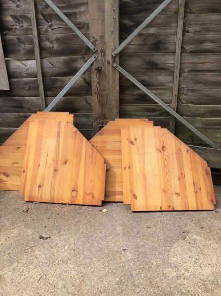 Photo of free 4 pine corner shelves which fit IKEA Ivar system (Central Lancaster LA1) #2