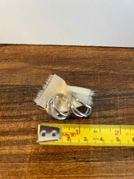 Photo of free Silver triple hoop earrings (Owings Mills,MD) #1