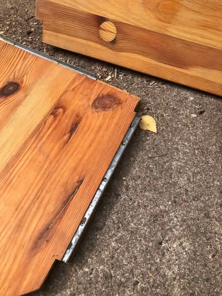 Photo of free 4 pine corner shelves which fit IKEA Ivar system (Central Lancaster LA1) #1