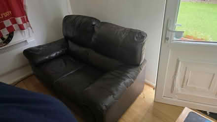 Photo of free sofa leather 2 seater (Southport PR8) #2