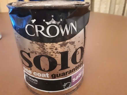 Photo of free Crown One Coat Stain Paint (Black) 3/4 full (Cressex HP12) #1