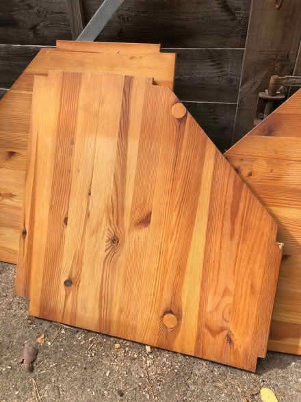 Photo of free 4 pine corner shelves which fit IKEA Ivar system (Central Lancaster LA1) #3