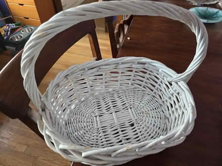 Photo of free Wicker basket with handle (Arlington MA) #1