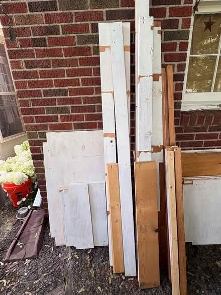 Photo of free Wood shelf parts (Roseville) #1