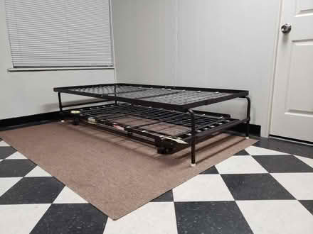Photo of free Trundle bed set w/ mattresses (West Petaluma) #2
