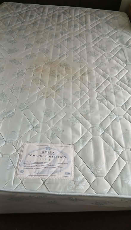 Photo of free Double divan bed with mattress (Upton CH49) #3