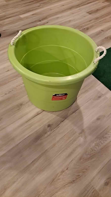 Photo of free Large plastic tub (Off of Rt 206 and Triangle Rd) #2