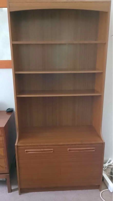 Photo of free Shelving unit with bottom cupboards. (South Bretton) #1