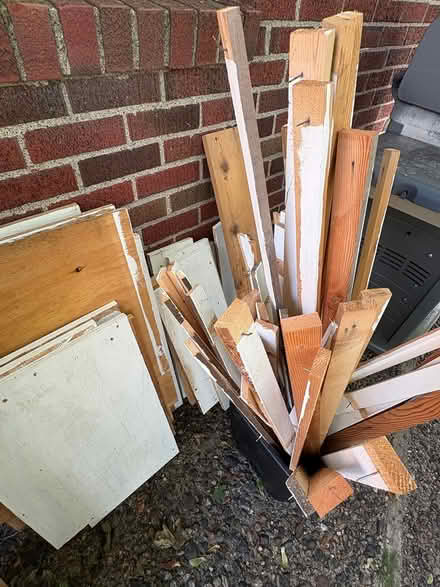 Photo of free Wood shelf parts (Roseville) #3