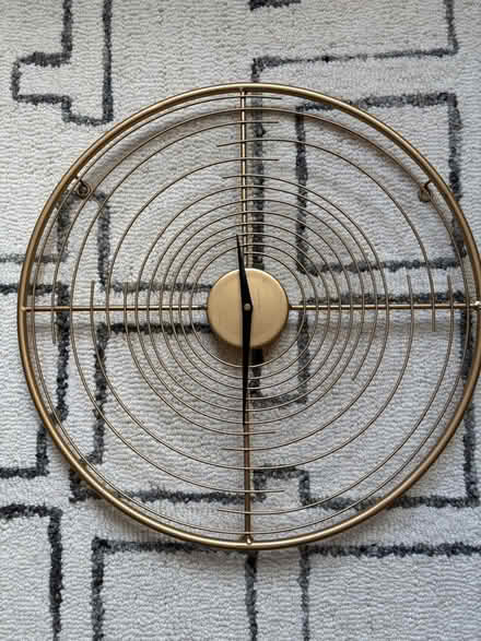 Photo of free Gold metal wall clock (Rego Park) #4
