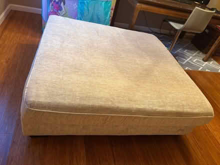 Photo of free Cream colored ottoman (West Sacramento) #2