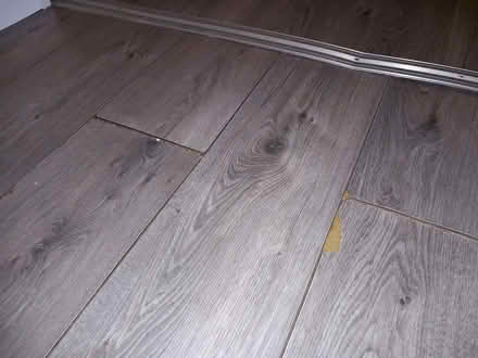 Photo of Grey floor laminate wood (Chester CH1) #3