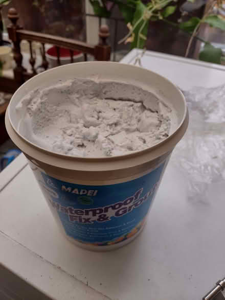 Photo of free Maipei shower adhesive and Maipei grout (Doddington PE15) #2