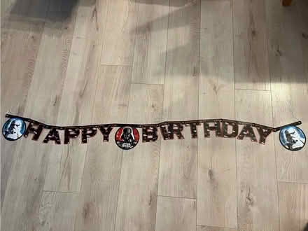 Photo of free Star ware birthday banner (Ware SG12) #1