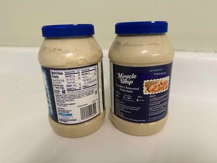 Photo of free Two unopened jars of Miracle Whip (Valencia Avenue, Sunnyvale) #2