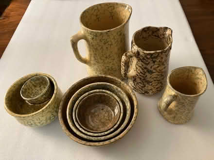 Photo of free Antique Spongeware Ceramic Pottery (Old Town Bowie) #3