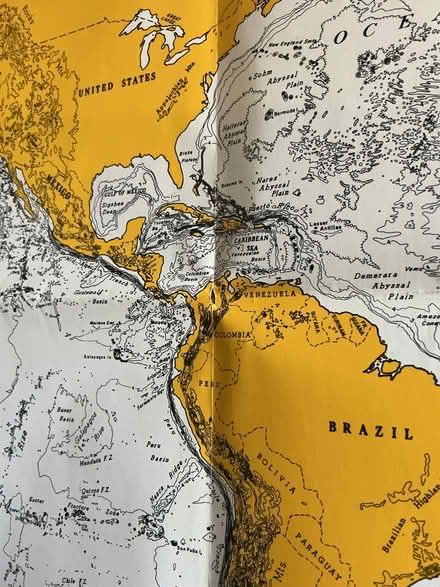 Photo of free Map of Topography of the oceans (Winklebury RG23) #3