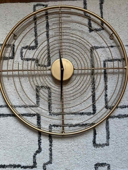 Photo of free Gold metal wall clock (Rego Park) #3