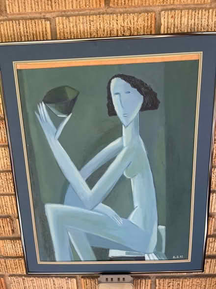 Photo of free Art: Painting in frame (Petworth/16th St Heights) #1