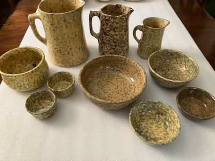 Photo of free Antique Spongeware Ceramic Pottery (Old Town Bowie) #1